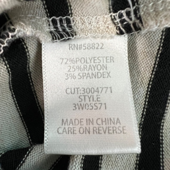 Max Studio Striped Sweater Top Womens 3X Casual Workwear Neutral Modest Stretch - Picture 10 of 12